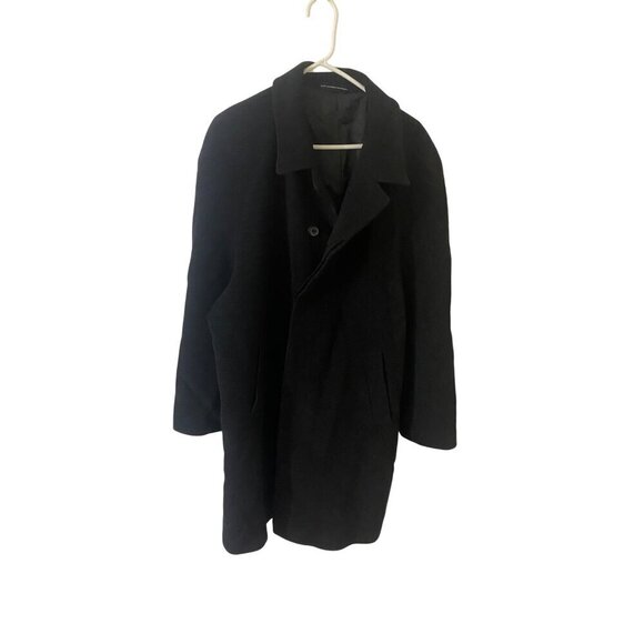 Lauren Ralph Lauren Men's Grey Wool Classic Over Coat - 48 L - Picture 1 of 12